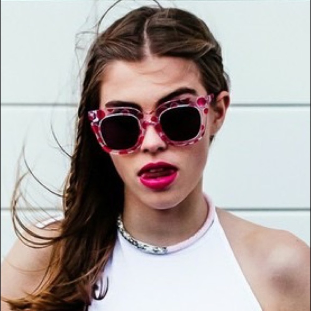 Pared Pools & Palms Sunglasses (Polka Dot)